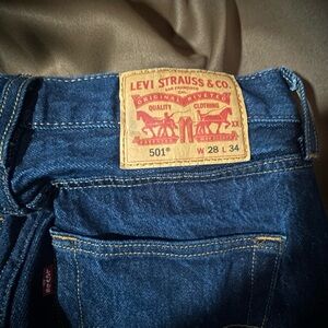 Levi's 501 Classic Straight Blue Jeans